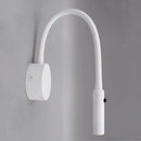 Flexible black & white led reading wall lamp for bedroom study
