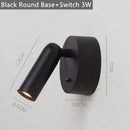 Modern white led reading wall lamp bedroom sconce