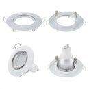 DecorBites™ LED Recessed Downlights Frame - Round Aluminum Spot Lighting Fixture - Black/White/Nickel