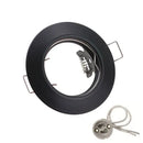 DecorBites™ LED Recessed Downlights Frame - Round Aluminum Spot Lighting Fixture - Black/White/Nickel