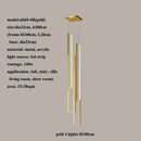 Modern gold decorbites led rectangle staircase chandelier living room