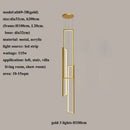 Modern gold decorbites led rectangle staircase chandelier living room