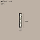 DecorBites™ LED Rectangle Wall Lamp Warm Light 3000K for Parlor Room Stairs Sconce Black