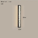 DecorBites™ LED Rectangle Wall Lamp Warm Light 3000K for Parlor Room Stairs Sconce Black