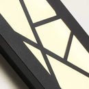 DecorBites™ LED Rectangle Wall Lamp Warm Light 3000K for Parlor Room Stairs Sconce Black