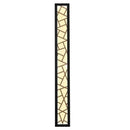DecorBites™ LED Rectangle Wall Lamp Warm Light 3000K for Parlor Room Stairs Sconce Black