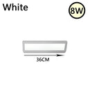 Modern white led rectangle wall light bedroom reading lamp
