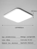 DecorBites™ LED Rectangular Ceiling Light for Modern Minimalist Living Room and Bedroom Decor
