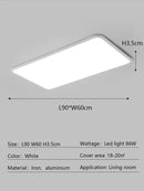 DecorBites™ LED Rectangular Ceiling Light for Modern Minimalist Living Room and Bedroom Decor
