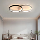 Modern black & white led rectangular chandelier art living room light