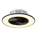 Modern black & white led remote control ceiling fan bedroom