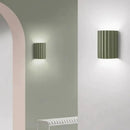 Modern fluted resin wall sconces for living room led lighting