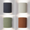 Modern fluted resin wall sconces for living room led lighting
