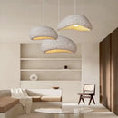 Modern speckled gray and yellow pendant light dining room led restaurant