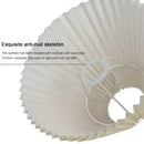 Retro pleated off-white table lamp set of 2 bedroom led light