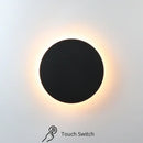 DecorBites™ LED RGB Round Wall Lights: Acrylic Touch Sensitive, Remote Controlled Bedroom Indoor Decor