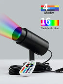 Modern black led rgb spotlight remote control bar light