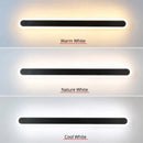 Modern rgb wall light sleek neon edge sconce for bedroom