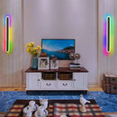 Modern rgb wall light sleek neon edge sconce for bedroom