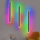 Modern rgb wall light sleek neon edge sconce for bedroom