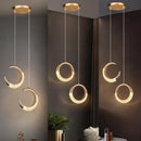 DecorBites™ LED Ring and Moon Lamps Set - Modern Acrylic+Alloy Lighting Collection