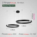DecorBites™ LED Ring Chandelier for Home Decor - Modern Nordic Style Lighting