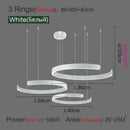 DecorBites™ LED Ring Chandelier for Home Decor - Modern Nordic Style Lighting