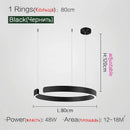 DecorBites™ LED Ring Chandelier for Home Decor - Modern Nordic Style Lighting