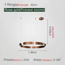 DecorBites™ LED Ring Chandelier for Home Decor - Modern Nordic Style Lighting