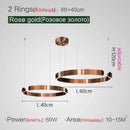 DecorBites™ LED Ring Chandelier for Home Decor - Modern Nordic Style Lighting