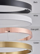 DecorBites™ LED Ring Chandelier for Home Decor - Modern Nordic Style Lighting