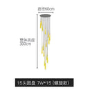 Modern gold led ring chandelier living room pendant light
