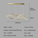 DecorBites™ LED Ring Chandelier for Living Dining Room - Postmodern Luxury Minimalist Art Lighting