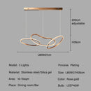 DecorBites™ LED Ring Chandelier for Living Dining Room - Postmodern Luxury Minimalist Art Lighting