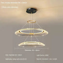 DecorBites™ LED Ring Chandelier: Luxury Living Room Lighting Fixture
