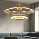 DecorBites™ LED Ring Chandelier: Luxury Living Room Lighting Fixture