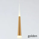 Modern gold led ring chandelier staircase cascading kitchen light
