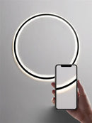 DecorBites™ LED Ring Wall Lamp: Minimalist Living Room Decor & Atmosphere Light