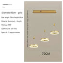 Modern gold led rings ceiling chandelier living room lighting