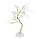 Golden tree fairy light rose leaf lamp – bedroom decoration
