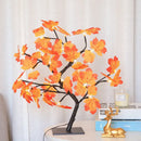 Golden tree fairy light rose leaf lamp – bedroom decoration