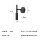DecorBites™ LED Rotatable Wall Lamp 3W Spotlight Bedroom Sconce Light Fixture