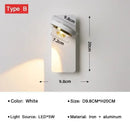 DecorBites™ LED Rotatable Wall Lamp for Bedroom Living Room - Modern Indoor Wall Sconces