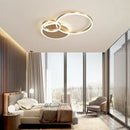 Modern gold led round ceiling chandelier for living room