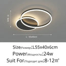 Modern gold led round ceiling chandelier for living room