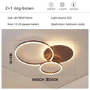 Modern gold led round ceiling chandelier for living room