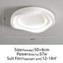 Modern white oval led round ceiling lamp living room remote dimming