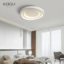 Modern white oval led round ceiling lamp living room remote dimming