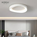 Modern white oval led round ceiling lamp living room remote dimming