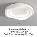 Modern white oval led round ceiling lamp living room remote dimming